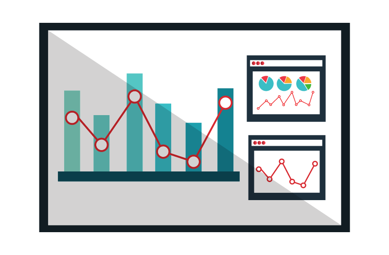 Graph showing the performance of data