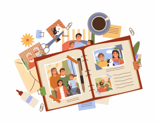 Grafik: Familiengeschichten - deine stärkste Inspirationsquelle als Autor:in