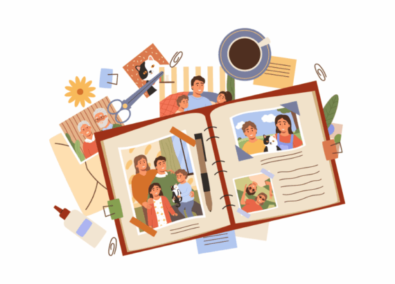 Grafik: Familiengeschichten - deine stärkste Inspirationsquelle als Autor:in