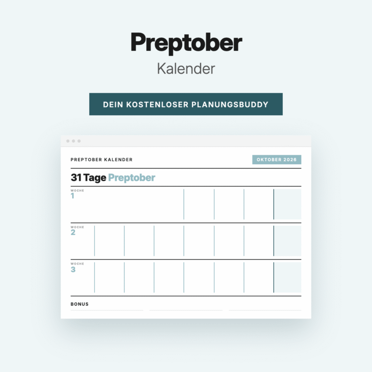 Thumbnail: Preptober Kalender 2026
